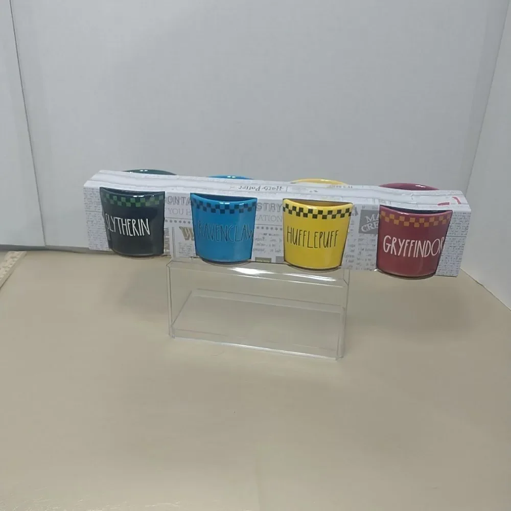 Rae Dunn X Harry Potter Ramekin Set Slytherin Ravenclaw Hufflepuff Gryffindor.